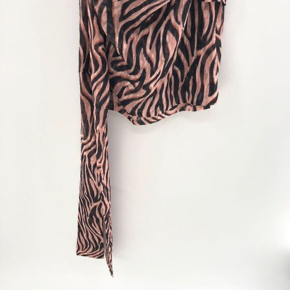 DUNDAS x REVOLVE Lana Mini Dress in Natural Zebra - Picture 5 of 9